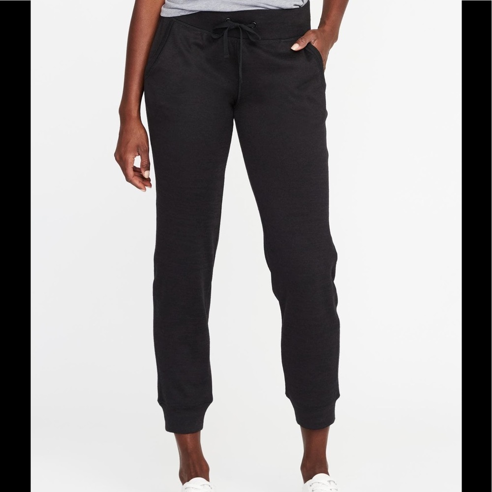Black Sweater Knit Joggers